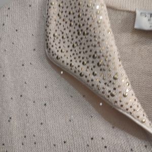 COPY - Size 10 st John evening jacket. Gold and silver details